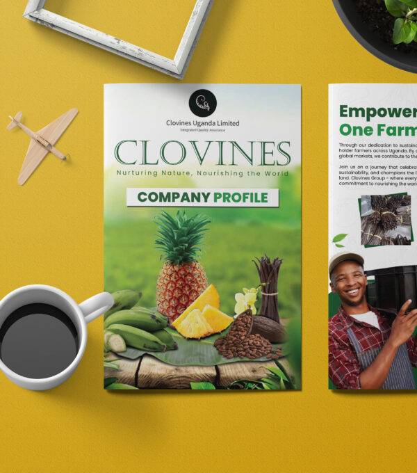 Company profile Design and Print in Kenya for Clovines Uganda